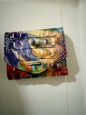 Brahmin Multicolor Croc-Embossed Leather Wallet